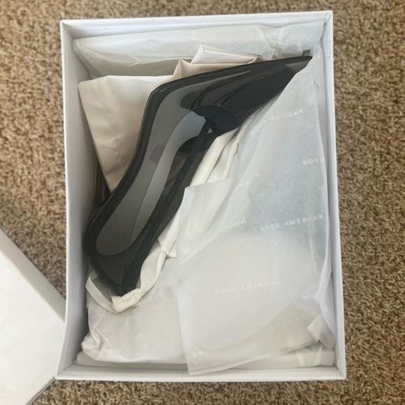 NEW Good American Cinder-F*ckin-Rella Light Smoke Heel, size 10 - Picture 8 of 9